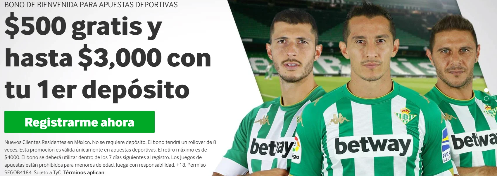 Betway Código promocional